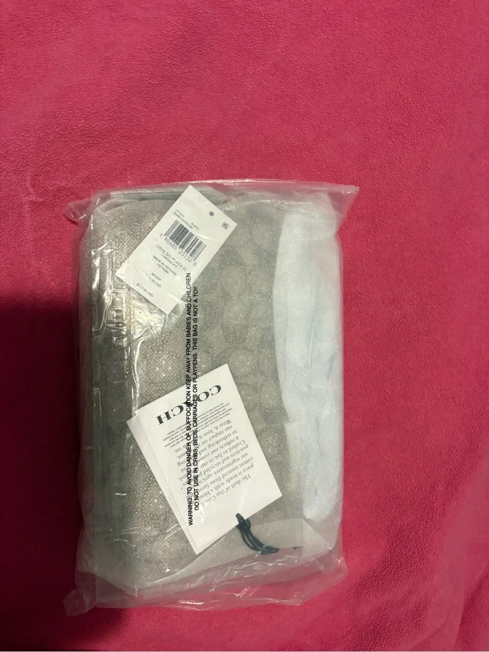 COACH  Crystal Plaza Bag 22 in Mushroom